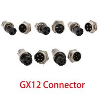 GX12 2/3/4/5/6 Pin Male Female Plug Socket Circular Aviation Connector Wire Panel Connector for Radios Mic