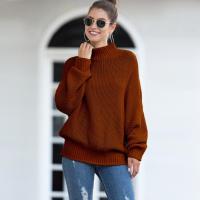 LOGAMI Womens Turtleneck Pullover Sweater Autumn Winter Knitting Loose Pullovers Ladies Sweaters