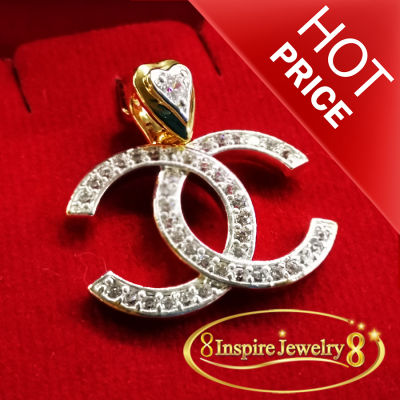 Inspire Jewelry ,จี้เพชรสวิส size 3x3cm. แฟชั่นอินเทรนสุดๆ สวยงามสำหรับวันพิเศษ วันเกิด วันตรุษจีน วาเลนไทน์