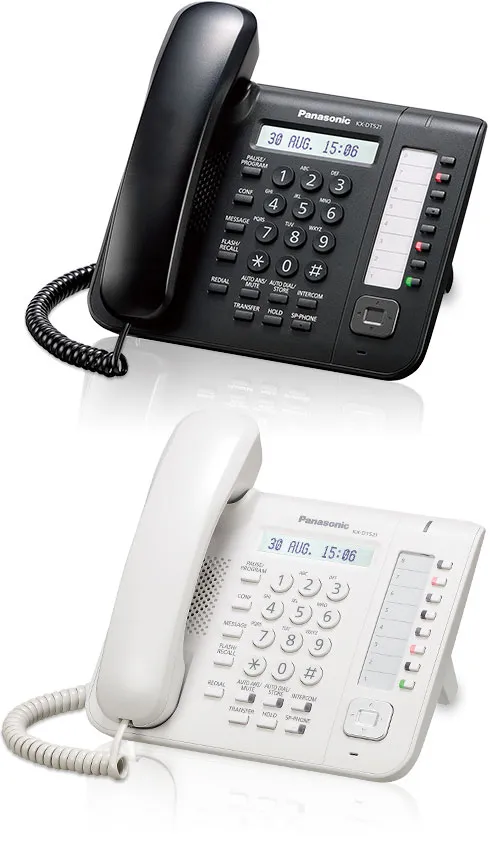 Panasonic KX-NT551X-B Standard IP Telephone with Flexible CO Buttons 1-Line Backlit LCD Display Black - 3
