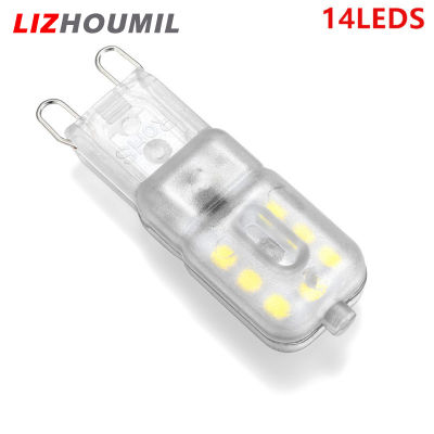 LIZHOUMIL หลอดไฟ LED 14ดวงขนาดเล็ก3W,หลอดไฟ LED 360องศาแสงมุม2835 Smd แหล่งกำเนิดแสง G9 14เม็ดโคมระย้าหรี่แสงได้