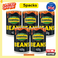 5packs Branston Baked Beans in a rich and tasty tomato sauce 410g ถั่วแดงอบในซอสมะเขือเทศ 410g ซอสถั่ว ซอสมะเขือเทศ ซอสถั่วกับใส้กรอก