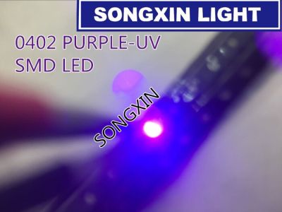 1000pcs UV/purple Color 0402 SMD SMT Super Bright lamp LED lights light-emitting diodes New High quality 390-410nm 1.0*0.5mmElectrical Circuitry Parts