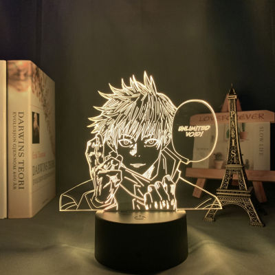 Anime Lamp Jujutsu Kaisen Satoru Gojo Led Night Light for Bedroom Decor Birthday Gift Satoru Gojo Light Jujutsu Kaisen Prize