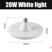 LQ หลอดไฟแอลอีดี E27สว่างมากไฟแอลอีดีรูปยูเอฟโอ20W 220V โคมไฟสีขาวในร่มไฟโรงรถ