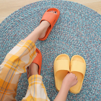 Women Summer Slippers Thick Heel Soft EVA Indoor Outdoor Slippers Lovers Home Floor Shoes Female Male Fashion Platform Slides