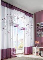 1piece embroidery curtains window screening finished productdecro voile organza curtain for home