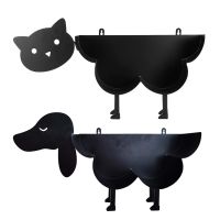 black  Holder with Hooks  Easy to Install  Wall Mount Toilet Roll Holder  Paper Holder  Toilet Roll Holders