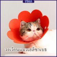 Yiha คอลล่าแมว ปลอกคอดอกไม้ ปลอกคอกันเลีย คอลล่าสุนัข  Cat coll