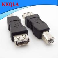 QKKQLA USB 2.0 Type A Female toType B Male Converter Connector Retail Port Adapter for USB Printer Print High Speed