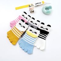 ❖△ Summer Mesh Cotton Korean Japanese Style Cartoon Cute Five Finger Socks Kids Boys Girls Children Breathable Five Toe Root Socks