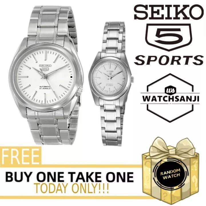 COD Seiko 5 Watch For Women Pawnable Buy 1 Take Stainless Steel Couple