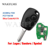 PCF7961M HU179 Remote Car Key Fob for Renault Trafic Sandero Logan Symbol Dacia Duster Logan Sandero 2012 2013 2014 2015 2016