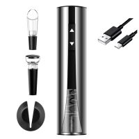 Electric Wine Opener 4-In-1 Wine Opener with Foil Cutter Automatic Wine Corkscrew for Kitchen Bar Wedding