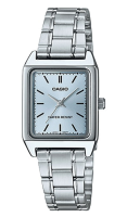 Casio Standard นาฬิกาข้อมือผู้หญิง สายสเตนเลส รุ่น LTP-V007D,LTP-V007D-2E,LTP-V007D-2EUDF - สีเงิน