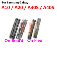 2ชิ้น A10 Samsung Galaxy A10E A20E A40S A307 34ขา48ขา FPC Penyambung Pada Pemegang Klip Papan Penggantian Kabel Flex