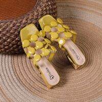 {shoe shop}2022ผู้หญิง Dollsslides HighRound Hollow OutToeLow ส้นรองเท้าแตะรองเท้าแตะชายหาดที่เดินทางมาพักผ่อน