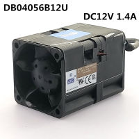 ต้นฉบับสำหรับ AVC dual Motor ความเร็วสูงรุนแรง Boost พัดลมระบายความร้อน DB04056B12U 12โวลต์1.4A 4056 4เซนติเมตร USB เสียบเซิร์ฟเวอร์แฟนๆ