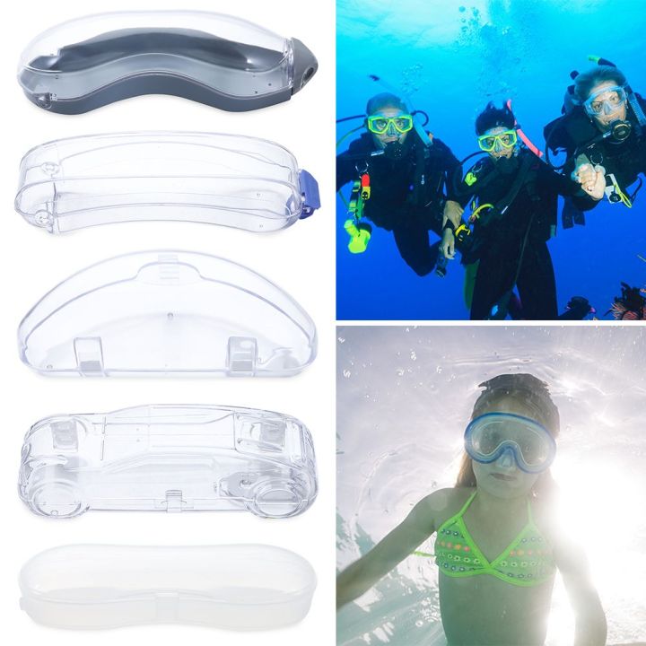 zhuwnana-การป้องกัน-กล่องบรรจุ-โปร่งใส-พลาสติกครับ-ป้องกันหมอก-เคสแว่นตา-กล่องแว่นตา-ชุดว่ายน้ำ
