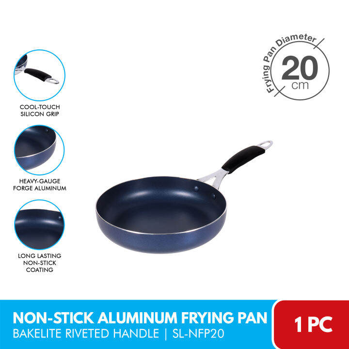 NonStick Aluminum Frying Pan 20cm/ 26cm/ 30cm Compatible with Gas