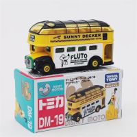 TOMY Domeka Disney Mickey Pluto Sunshine Bus Model Alloy Simulation Collection Toy Car