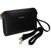 Shop Jung กระเป๋าสะพาย คล้องมือ สุภาพสตรี Luxury-KL Code 000368-Black