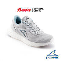 Bata บาจา POWER รองเท้ากีฬาวิ่ง แบบผูกเชือก นุ่มเด้งกลับรับแรงกระแทก รุ่น Xorise+100 Pluto สีเทา 5182742