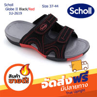 Scholl รองเท้าสกอลล์ รุ่น Globe 2 Black/Red : โกลบ 2 สีดำ/แดง 1U-2619  รองเท้าแตะสวม Unisex รองเท้าสุขภาพ Comfort Sandal