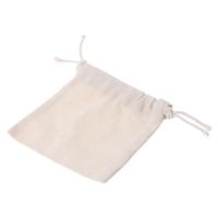 Natural Cotton stuffed Drawstring Pouch Stuff Storage Bag