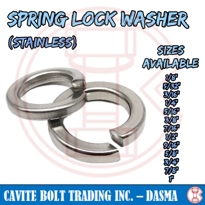 SPRING LOCK WASHER (STAINLESS) Lazada PH