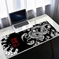 ✔✼ Black and White Deskmat Playmat Laptop Dragon Mouse Pad Japan Anime Gaming Keyboard Rubber Pad Pad on The Table Mouse Mat Pc Rug