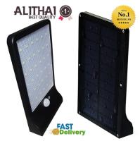 Alithai Solar light ไฟติดผนัง+สวน พลังงานแสงอาทิตย์36 LED + Motion sensor (Black)