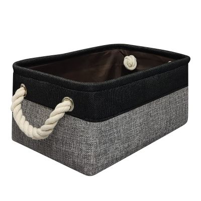 Foldable Laundry Basket Storage Basket Fabric Toy Storage Basket with Handles for Home Organizing