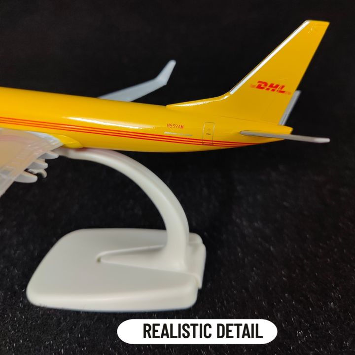 ขนาด1-250แบบจำลองเครื่องบินโลหะแบบจำลอง-dhl-สายการบิน-b737เครื่องบินการบินการตกแต่งขนาดเล็กคอลเลคชั่นศิลปะของเล่นเด็กผู้ชายเด็ก