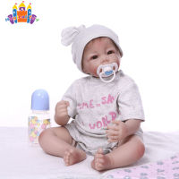 SS【ready stock】50cm Silicone Simulation  Doll Lifelike Realistic Reborn Baby Super Soft Hands Feel Exquisite Skin Details Kids Birthday Gift