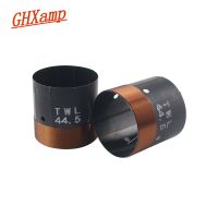 GHXAMP 44.5mm bass ring round copper wire two layers black aluminum skeleton high power woofer voice coil 45 core woofer