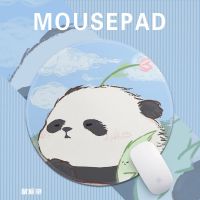 Panda Flower Super Cute Cute Girls Dedicated Round Mouse Pad Small Seaming Office Laptop Desk Pad