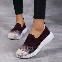 Womens Sneakers Autumn Comfortable and Breathable Tennis Female Shoes Pull-on Outdoor Vulcanized Ladies Sports Shoes