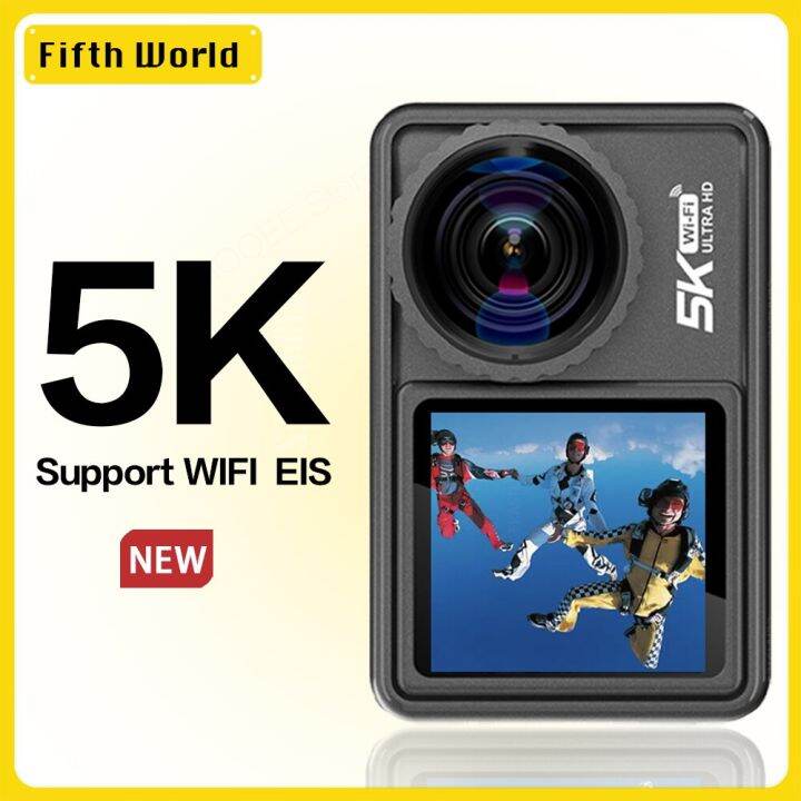 2023 NEW Action Camera 5K 4K 60FPS EIS Interchangeable 48MP Zoom