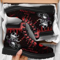 ۞ Martin Boots Women 39;s Autumn and Winter New2022British Fashion Women 39;s Tooling Boots Skull and Flower Print High-top Boots Ladies