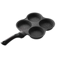 2X 4 Hole Frying Pot Thickened Omelet Pan Non-Stick Egg Pancake Steak Pan Cooking Egg Ham Pans Breakfast Maker