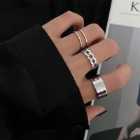 DIEZI 3pcs/set Hip Hop Men Silver Color Ring For Wedding Engagement Vintage Simple Knuckle Joint Ring Sets for Women Jewelry
