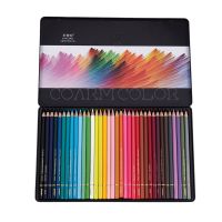 NYONI Oil Colored Pencil Wood Graffiti Iron Box 36 Colors Fill Pen Advanced Colored Lead Painting Sketch School Supplies