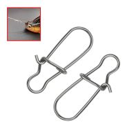 卐﹍▽ Fishing Swivel Connector Hooks Line Clip Lock Carabiners Stainless Steel Fishing Fastener Snaps Tools