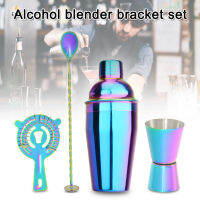 Cocktail Shaker Bar Set ชุดบาร์เทนเดอร์กรองในตัวพร้อม Double jigger mixing Spoon Bar TOOL