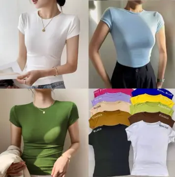 Shop T Shirt Slim Fit Women with great discounts and prices online - Jan  2024