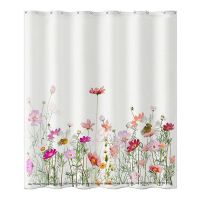 1 PCS Watercolor Eucalyptus Shower Curtain Machine Washable Decor Bath Curtain Polyester Fabric