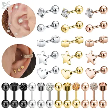 Gold stud earrings on sale price