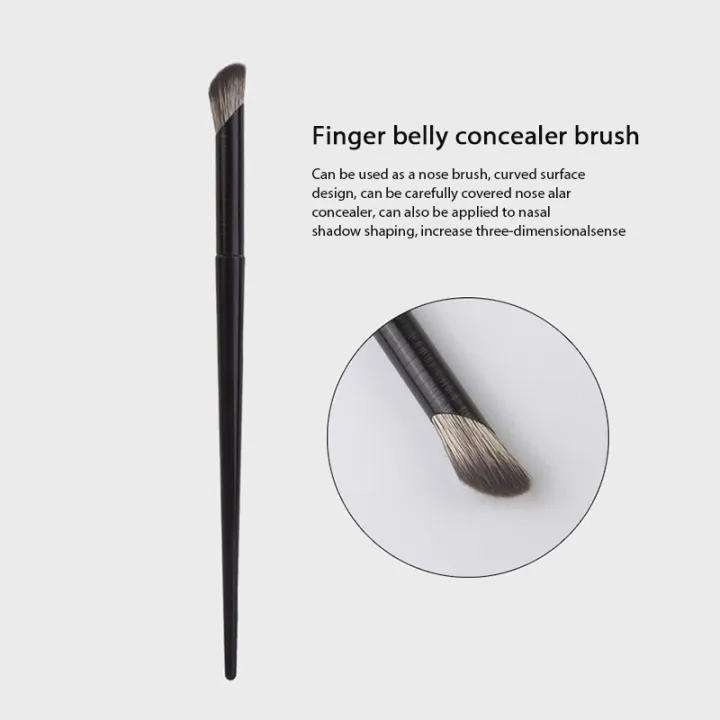 Slanted Tube Traceless Finger Pulp Concealer Brush Beauty Tool