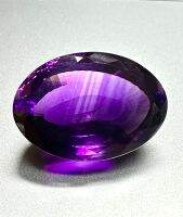 23x19x13mm Natural Amethyst Oval AAA พลอยหลวม